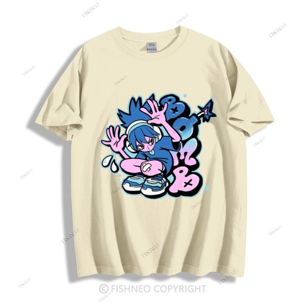 Cartoon Girl Cotton T-shirt
