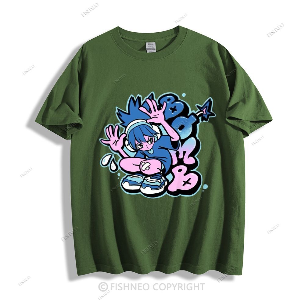 Cartoon Girl Cotton T-shirt