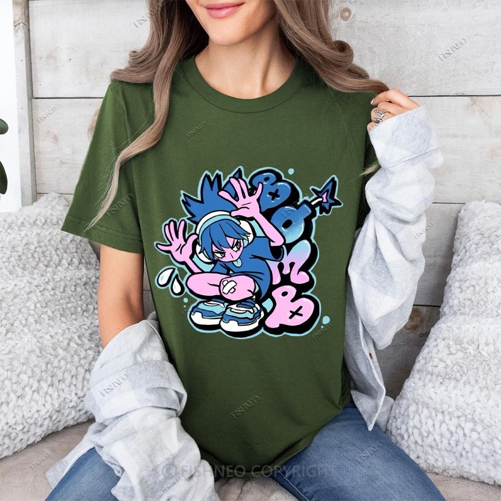 Cartoon Girl Cotton T-shirt