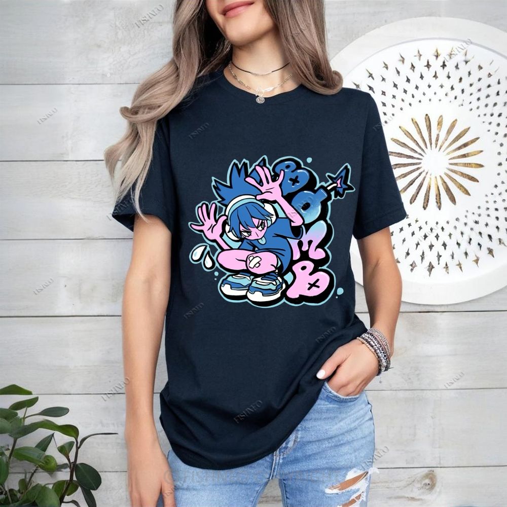 Cartoon Girl Cotton T-shirt