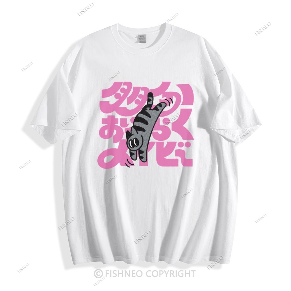 Japanese Cat Cotton T-shirt