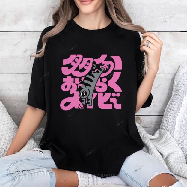 Japanese Cat Cotton T-shirt