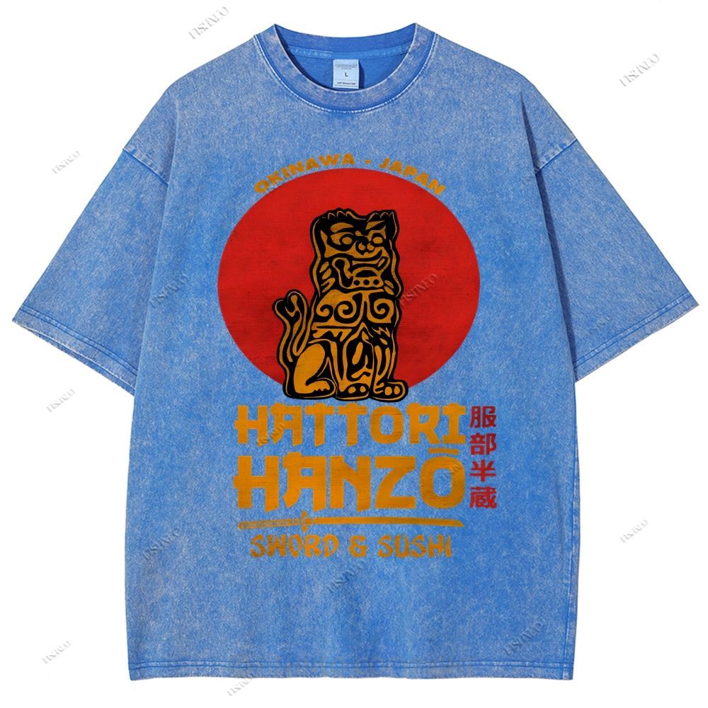 Unisex Hattori Hanzo Printed Washed Tee