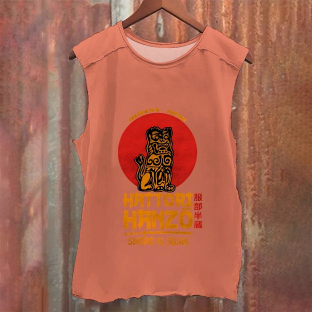 Okinawa Tiger Washed Tank Top