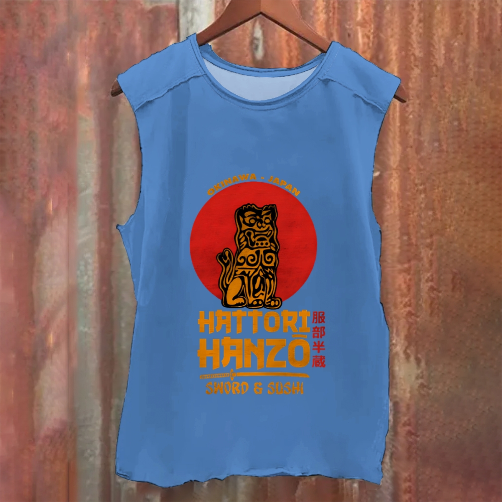 Okinawa Tiger Washed Tank Top