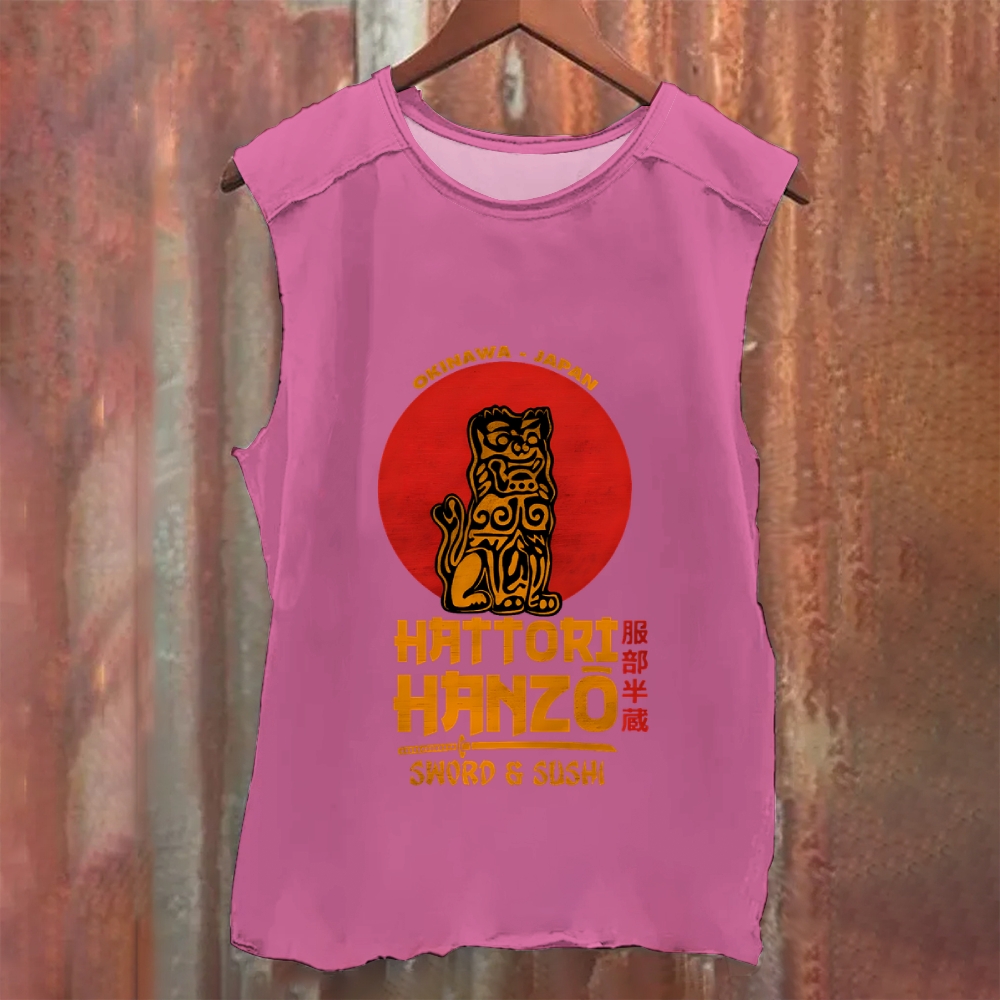 Okinawa Tiger Washed Tank Top