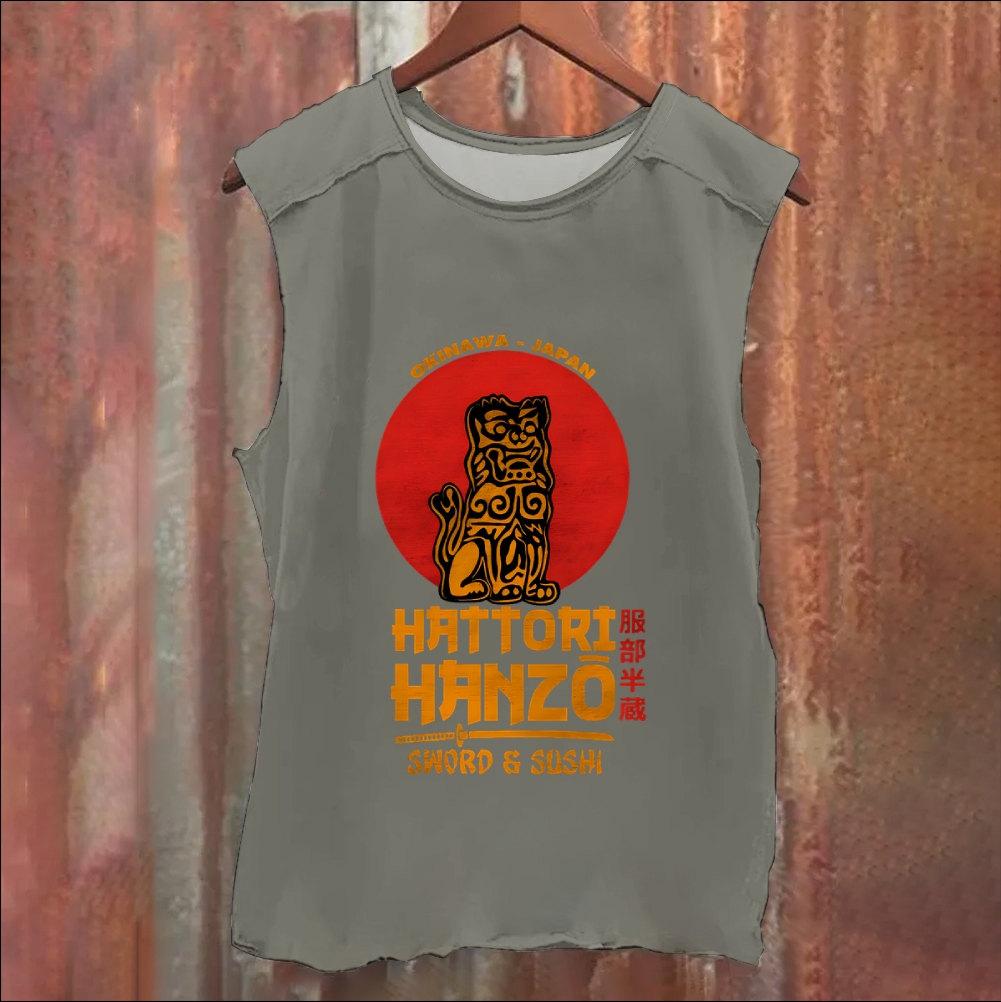Okinawa Tiger Washed Tank Top