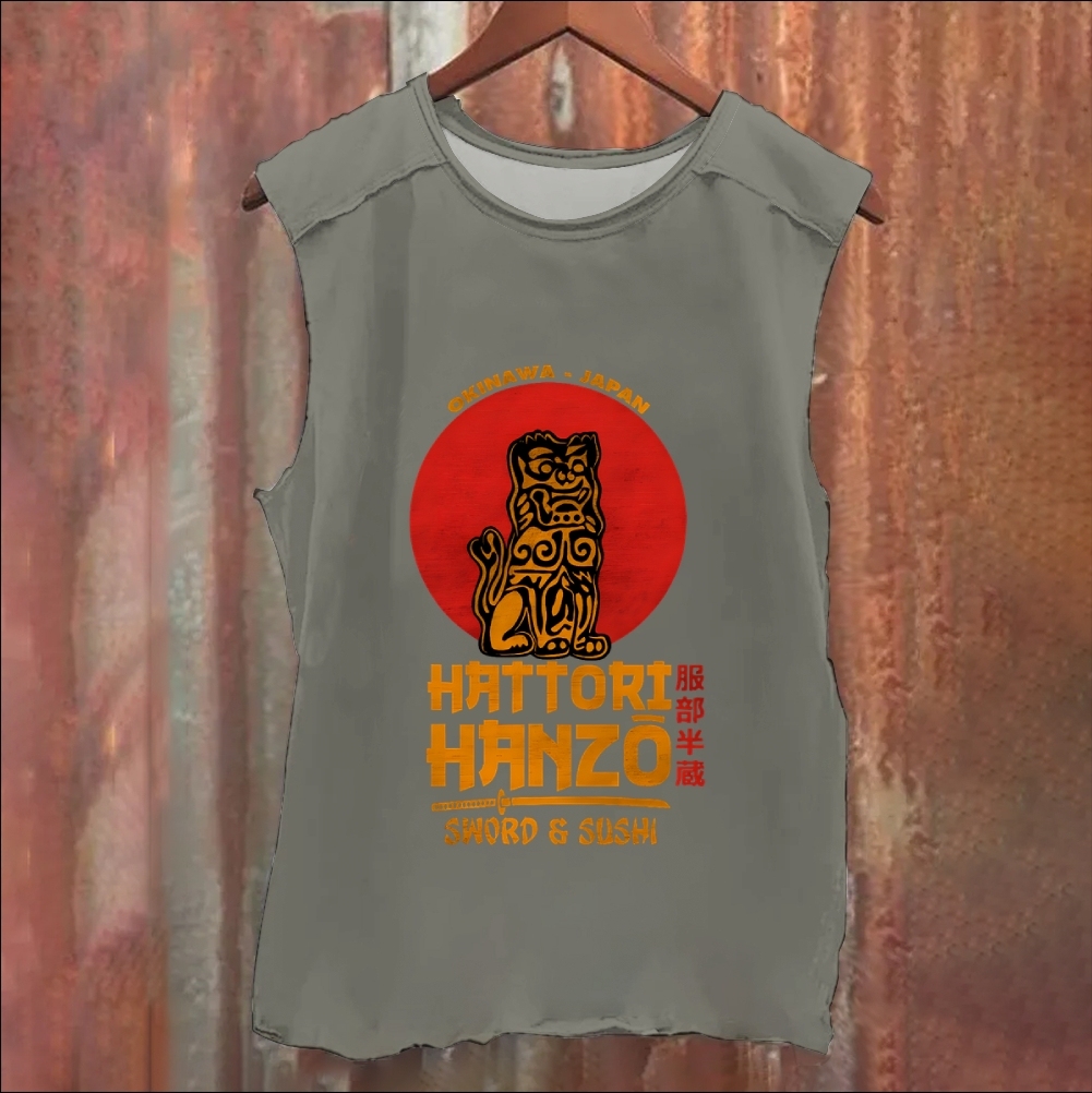 Okinawa Tiger Washed Tank Top