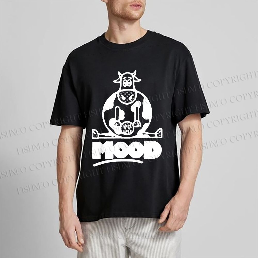 Unisex  Cattle Graffiti Classic Cotton T-shirt