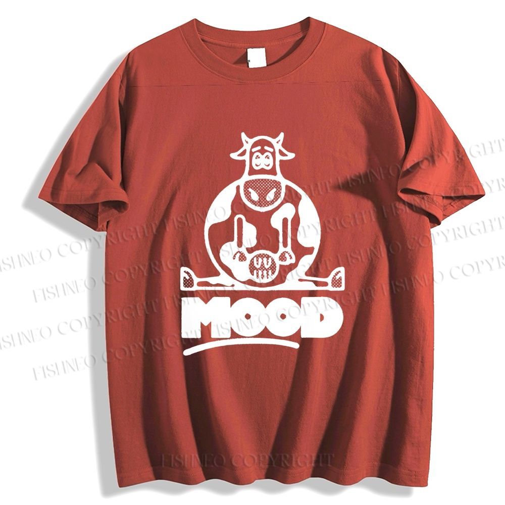 Unisex  Cattle Graffiti Classic Cotton T-shirt