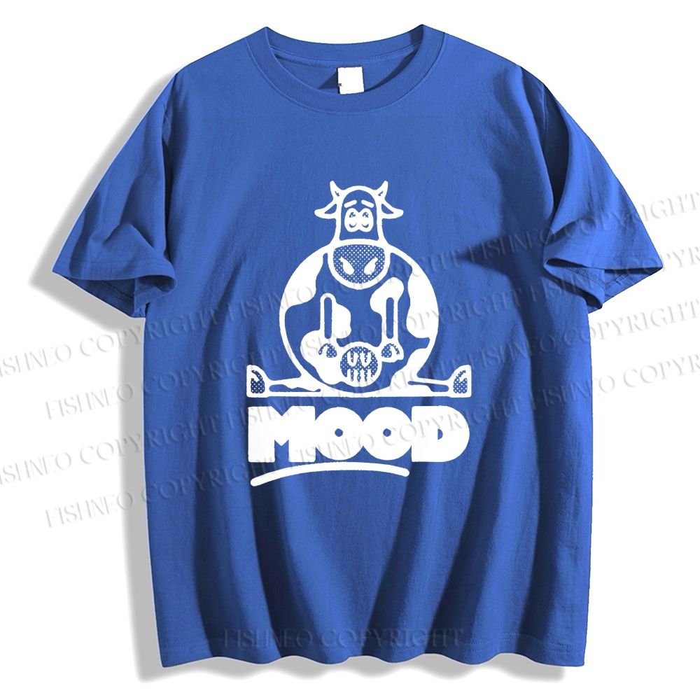 Unisex  Cattle Graffiti Classic Cotton T-shirt