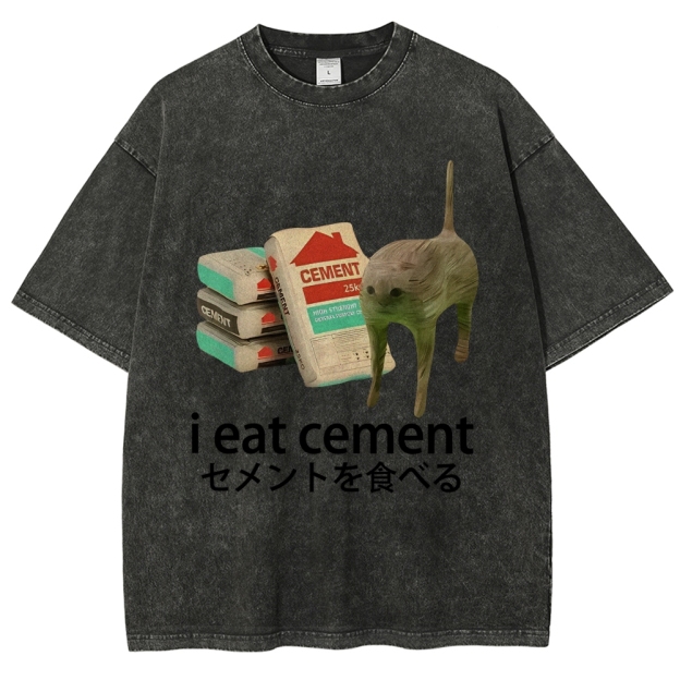 I Eat Cement Washed T-Shirt