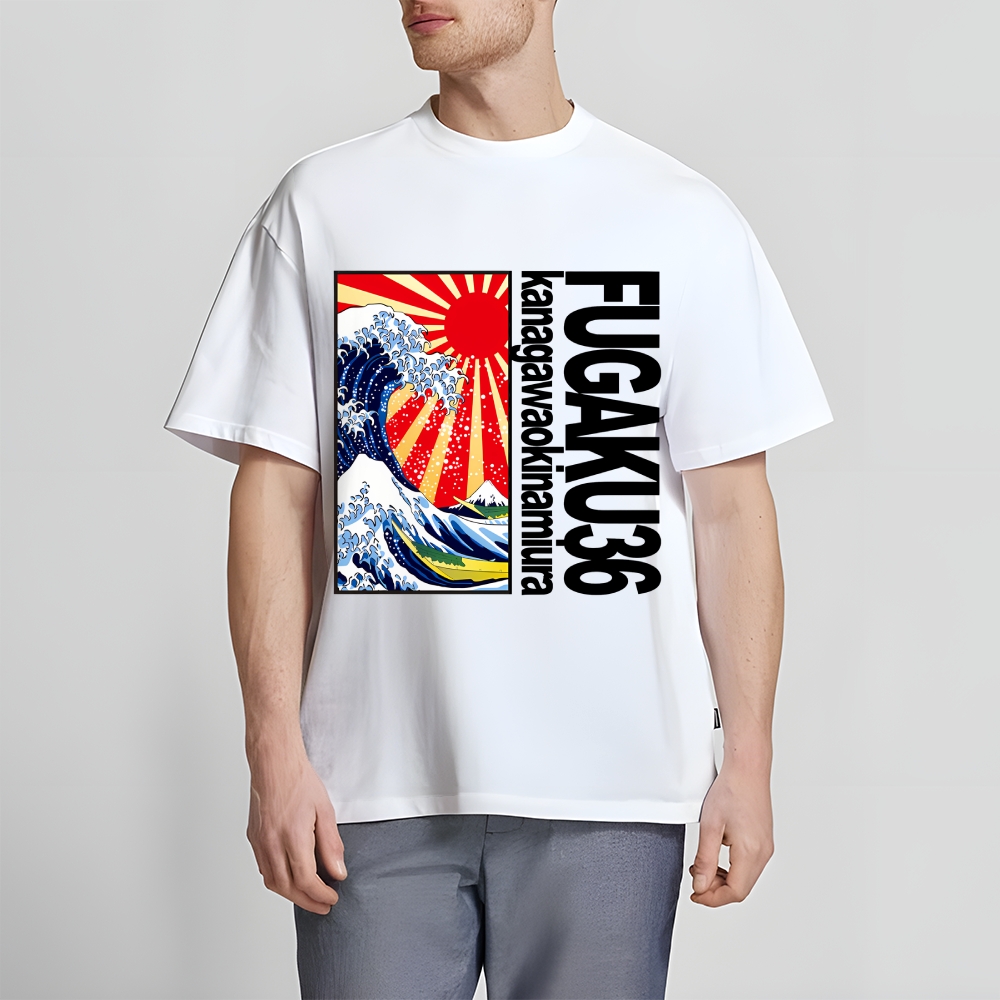 Thirty-six Views of Mount Fuji Cotton casual T-shirt