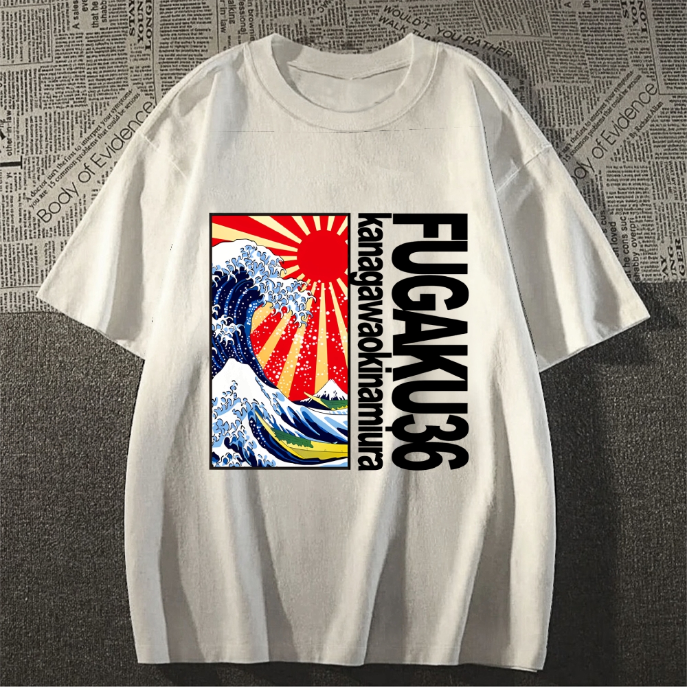 Thirty-six Views of Mount Fuji Cotton casual T-shirt