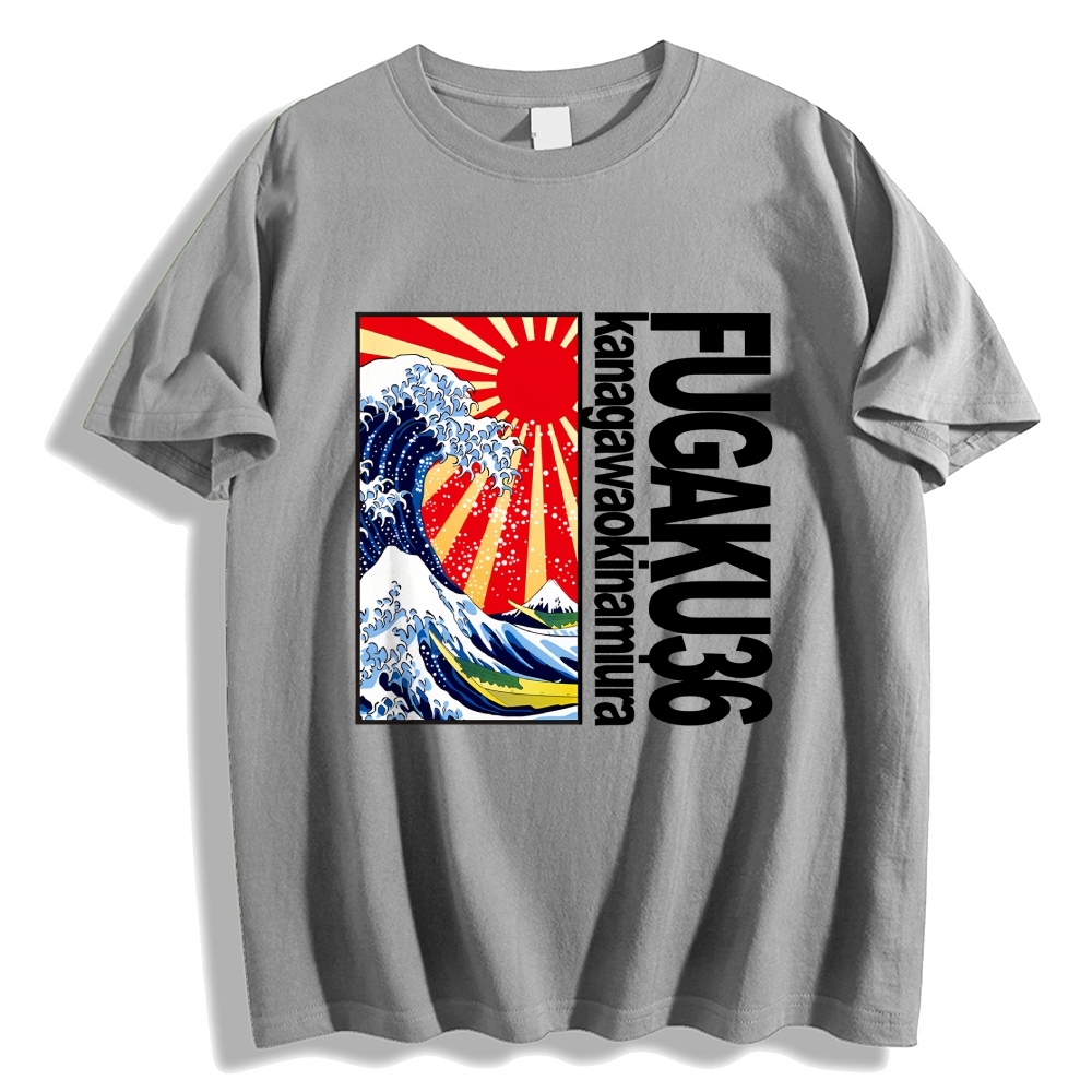 Thirty-six Views of Mount Fuji Cotton casual T-shirt