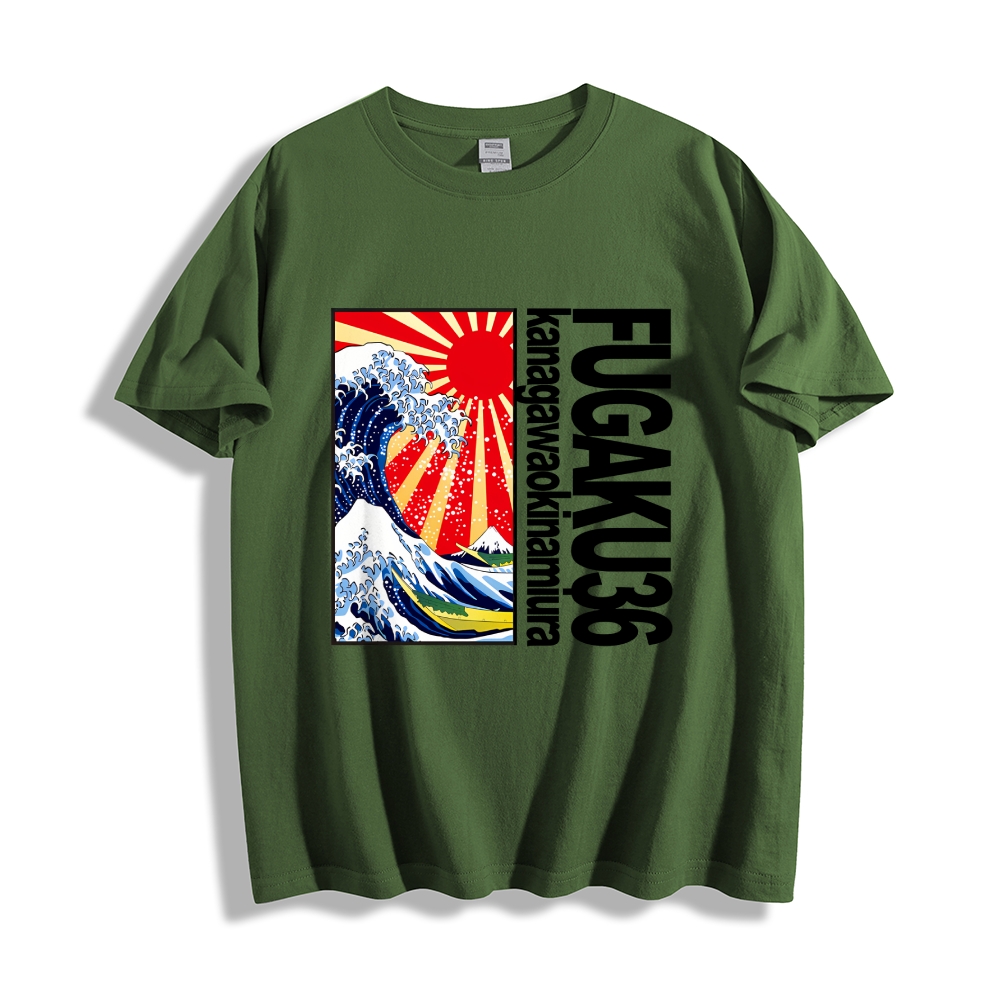 Thirty-six Views of Mount Fuji Cotton casual T-shirt