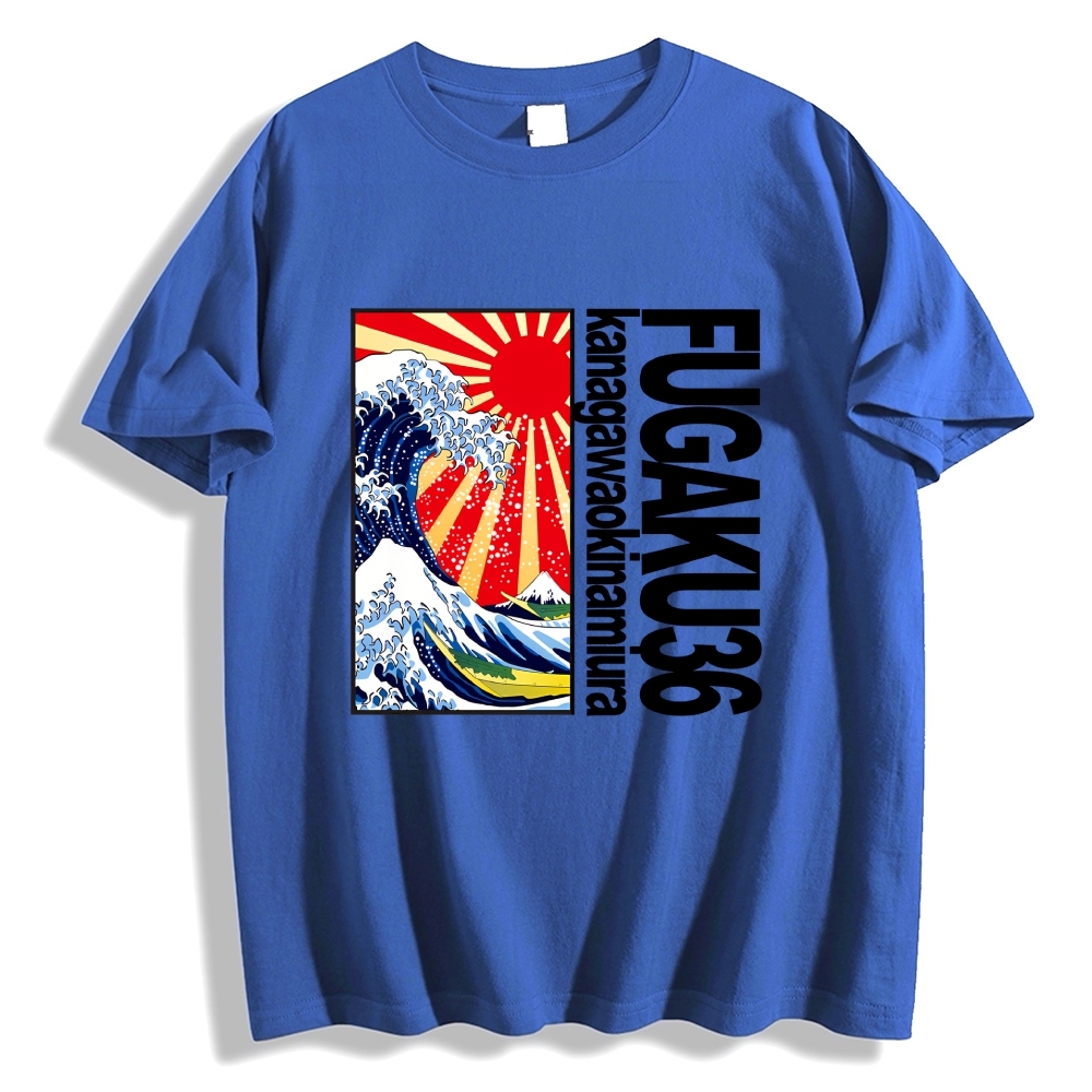 Thirty-six Views of Mount Fuji Cotton casual T-shirt