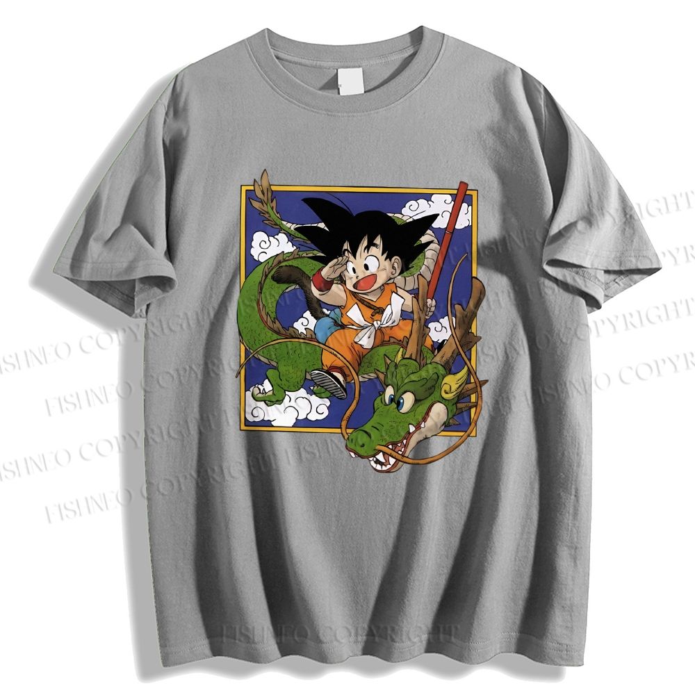 Unisex Japanese Vintage Dragon Ball Graffiti Classic Cotton T-shirt