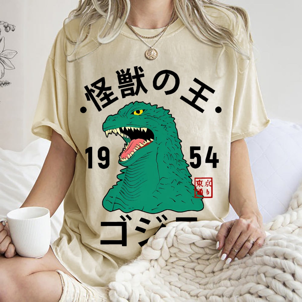 Godzilla Vintage Wash Japanese Design T-Shirt
