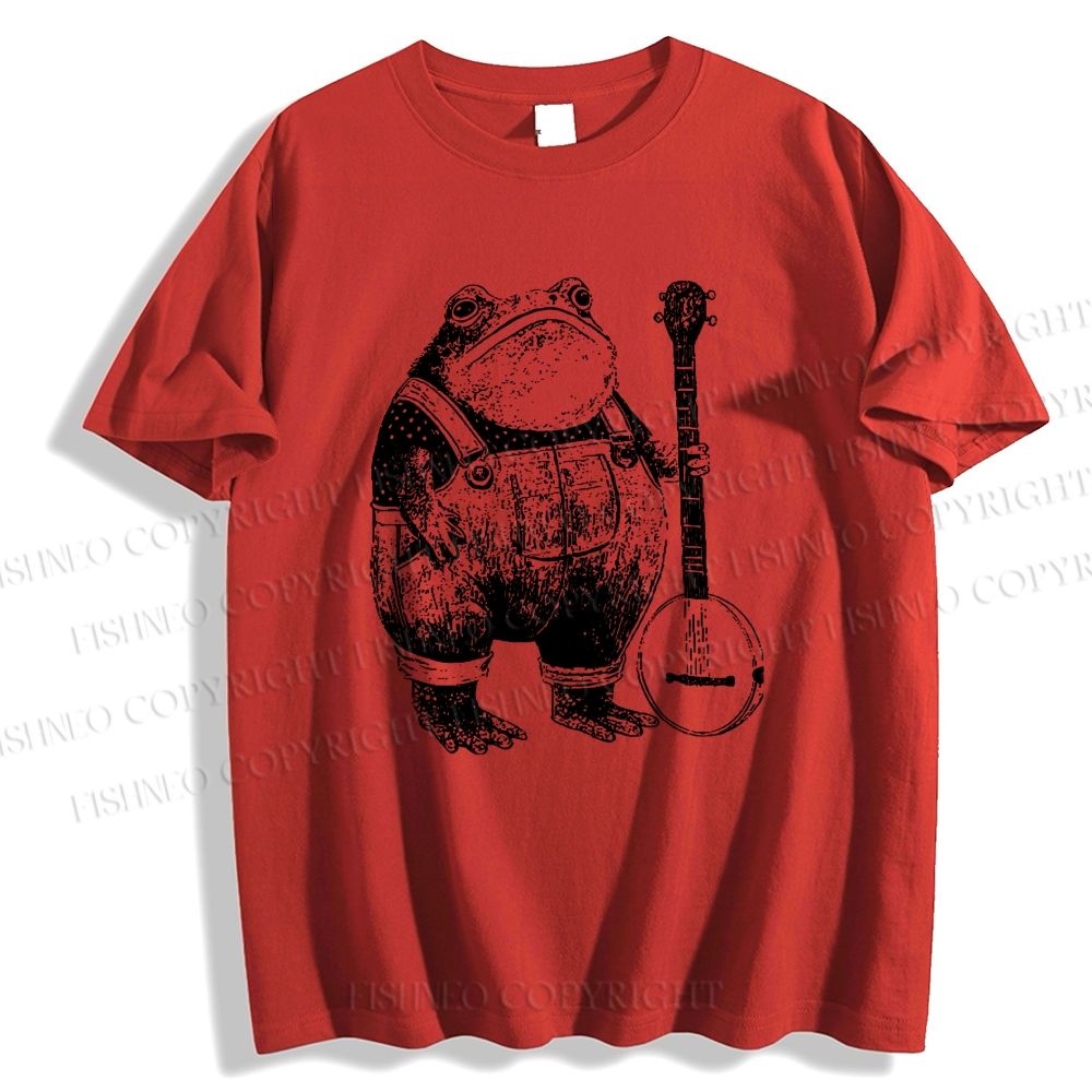 Unisex Vintage Frog Classic Cotton T-shirt