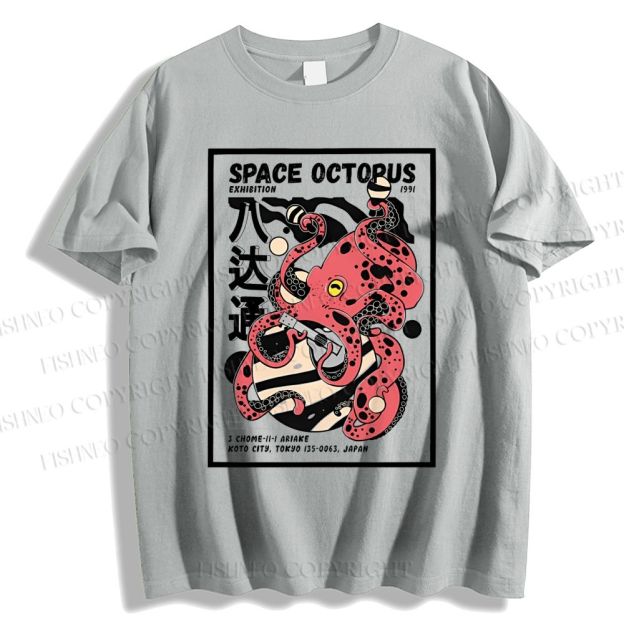 Unisex Japanese Octopus Classic Cotton T-shirt