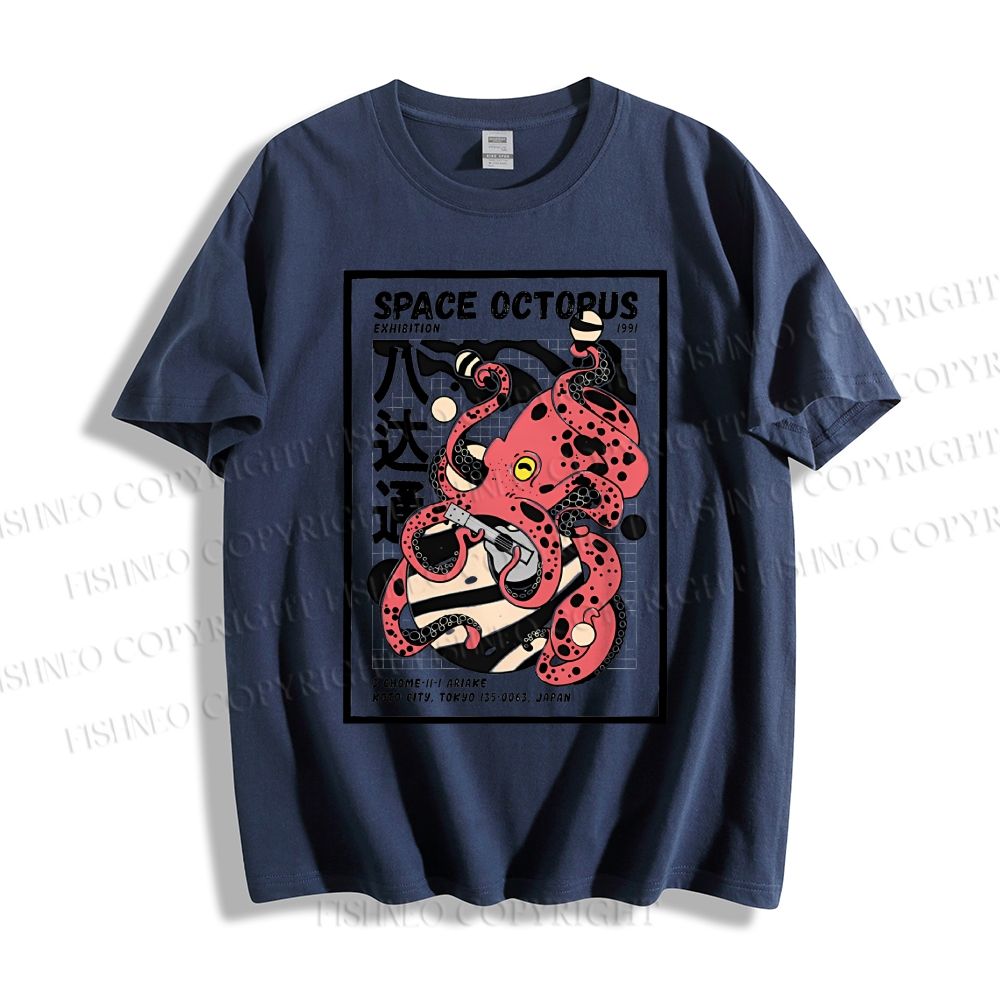 Unisex Japanese Octopus Classic Cotton T-shirt