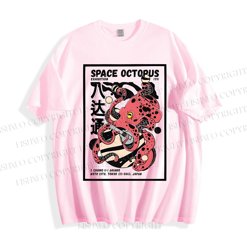 Unisex Japanese Octopus Classic Cotton T-shirt