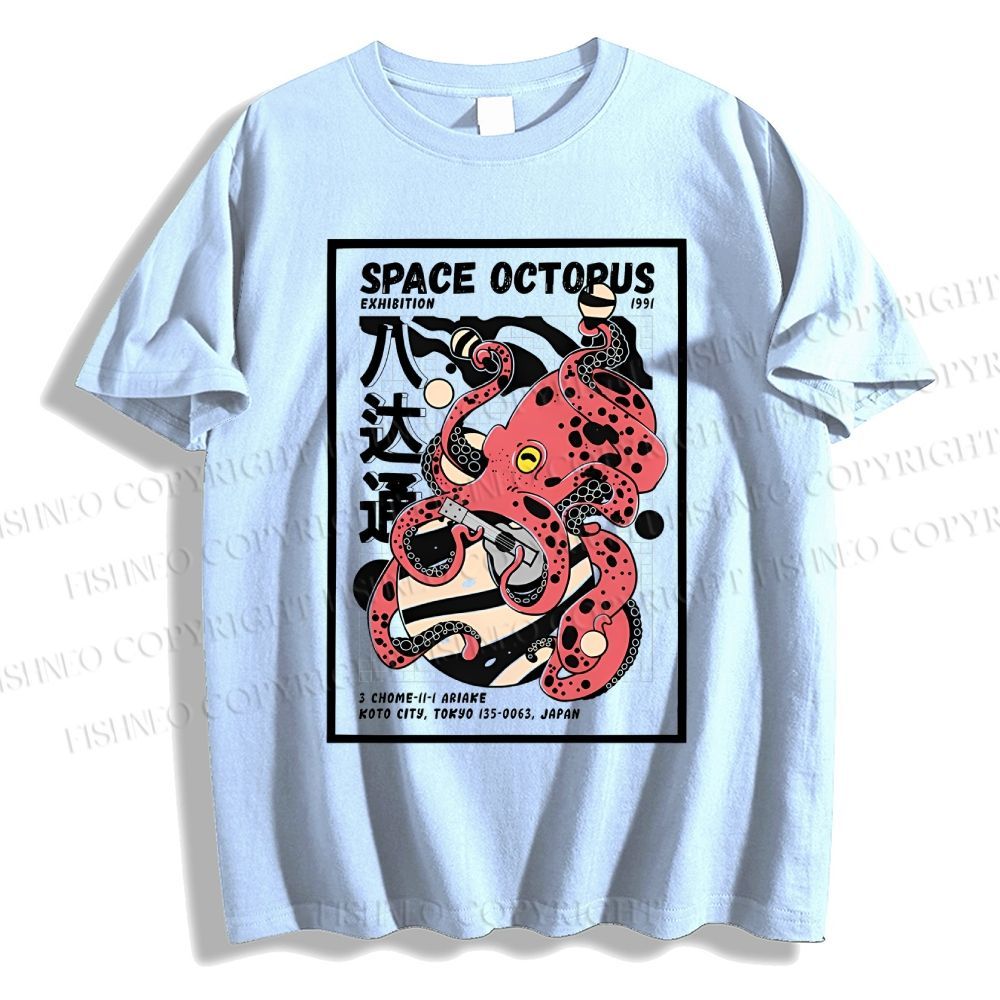 Unisex Japanese Octopus Classic Cotton T-shirt