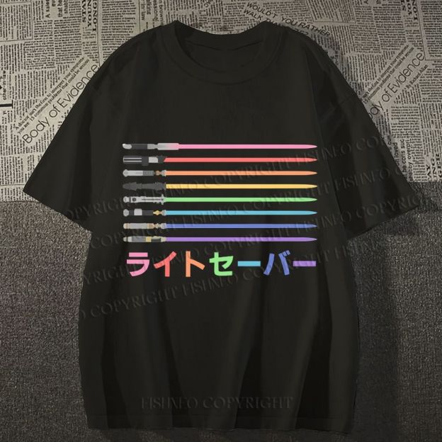 Unisex Lightsaber Vintage Classic Cotton T-shirt