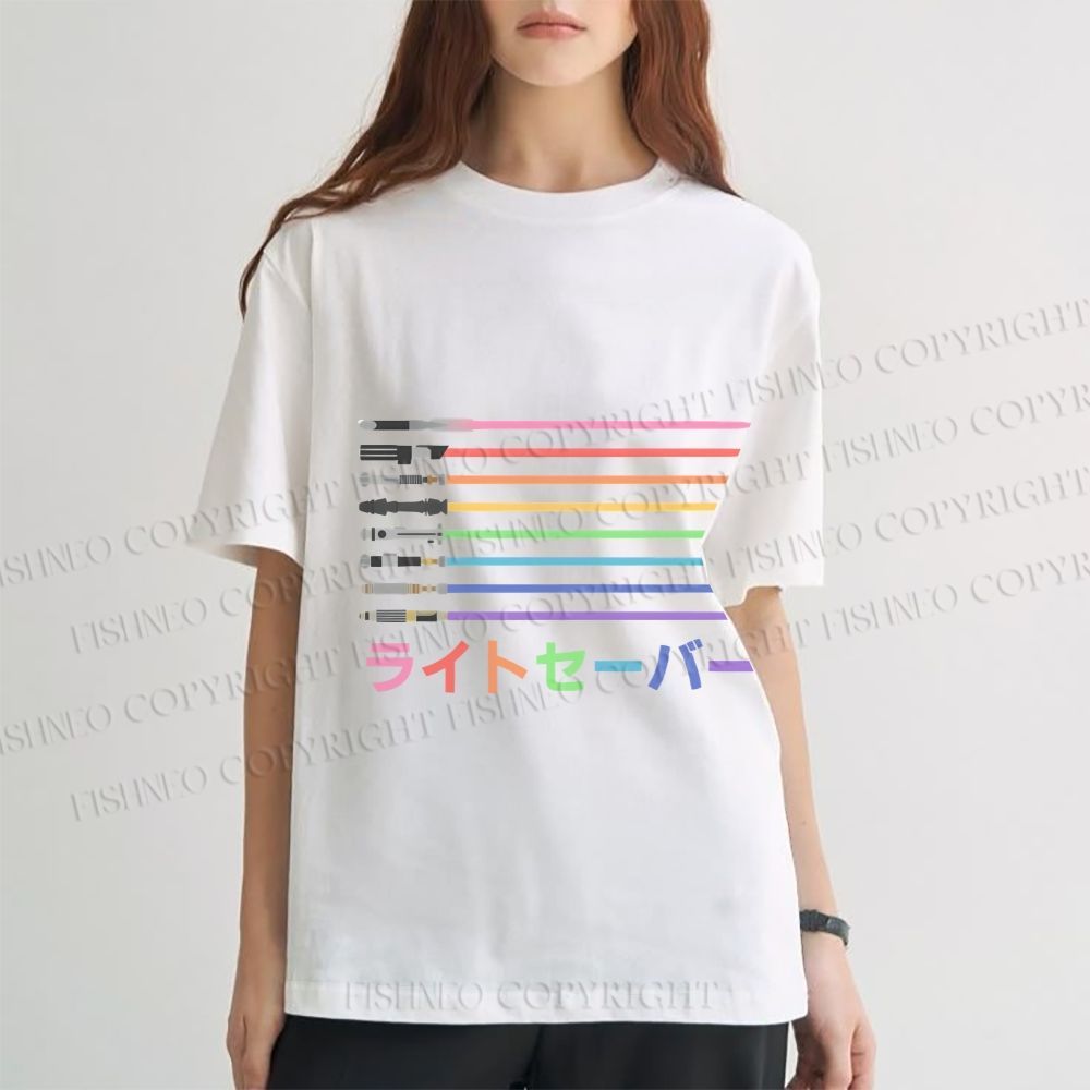 Unisex Lightsaber Vintage Classic Cotton T-shirt