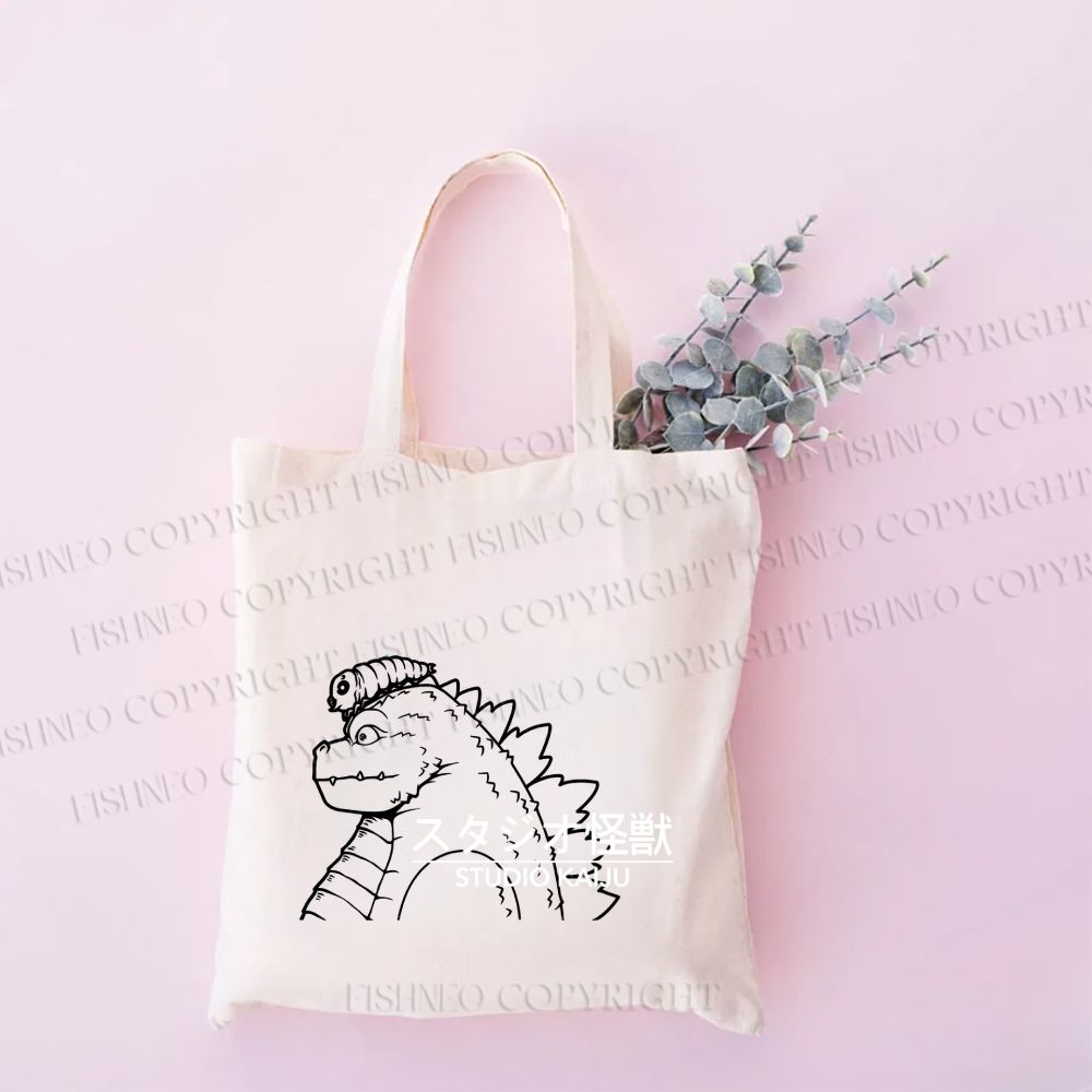 Studio Kaiju Gozila Tote Bag
