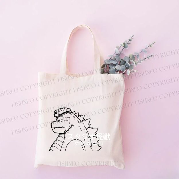 Studio Kaiju Gozila Tote Bag