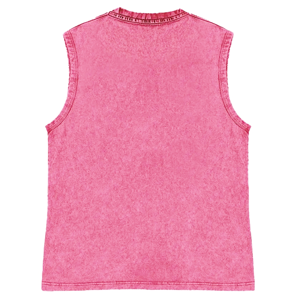 Unisex Born To Shell Printed Washed Tank Top