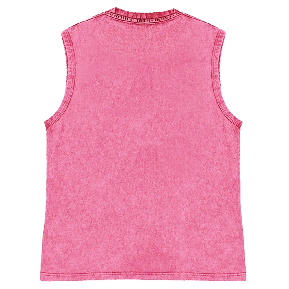 Unisex Born To Shell Printed Washed Tank Top
