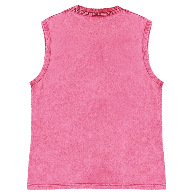 Unisex Born To Shell Printed Washed Tank Top