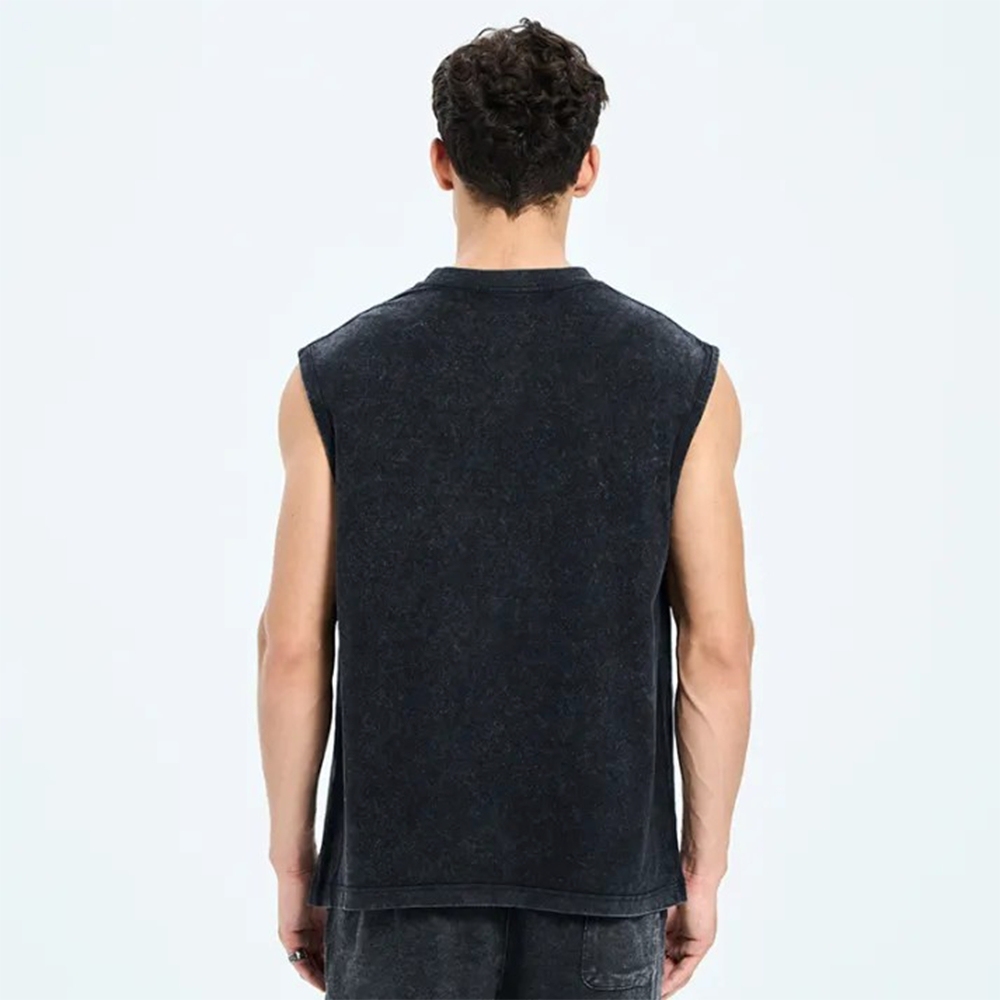 Unisex Born To Shell Printed Washed Tank Top