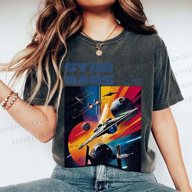 Unisex Star Wars Poster Printed Washed Tee
