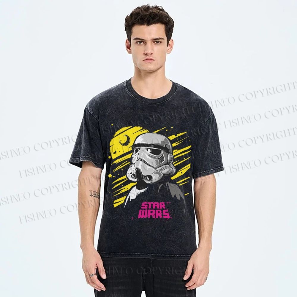 Unisex Star Wars Printed Washed Tee