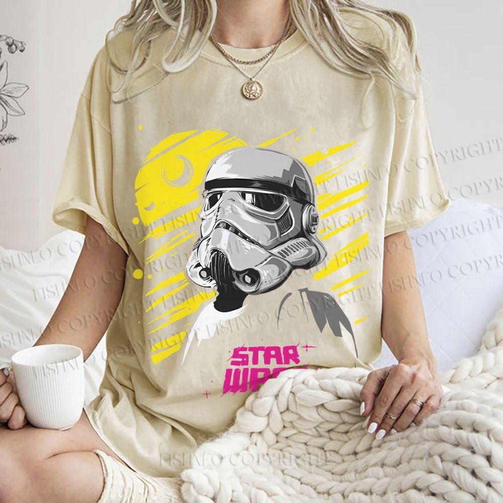 Unisex Star Wars Printed Washed Tee