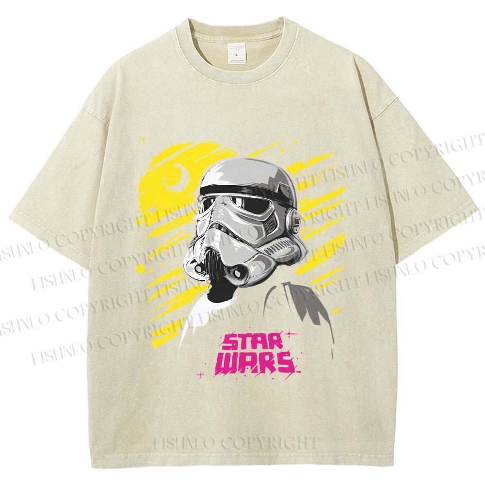 Unisex Star Wars Printed Washed Tee
