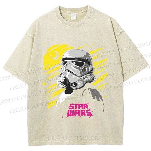Unisex Star Wars Printed Washed Tee