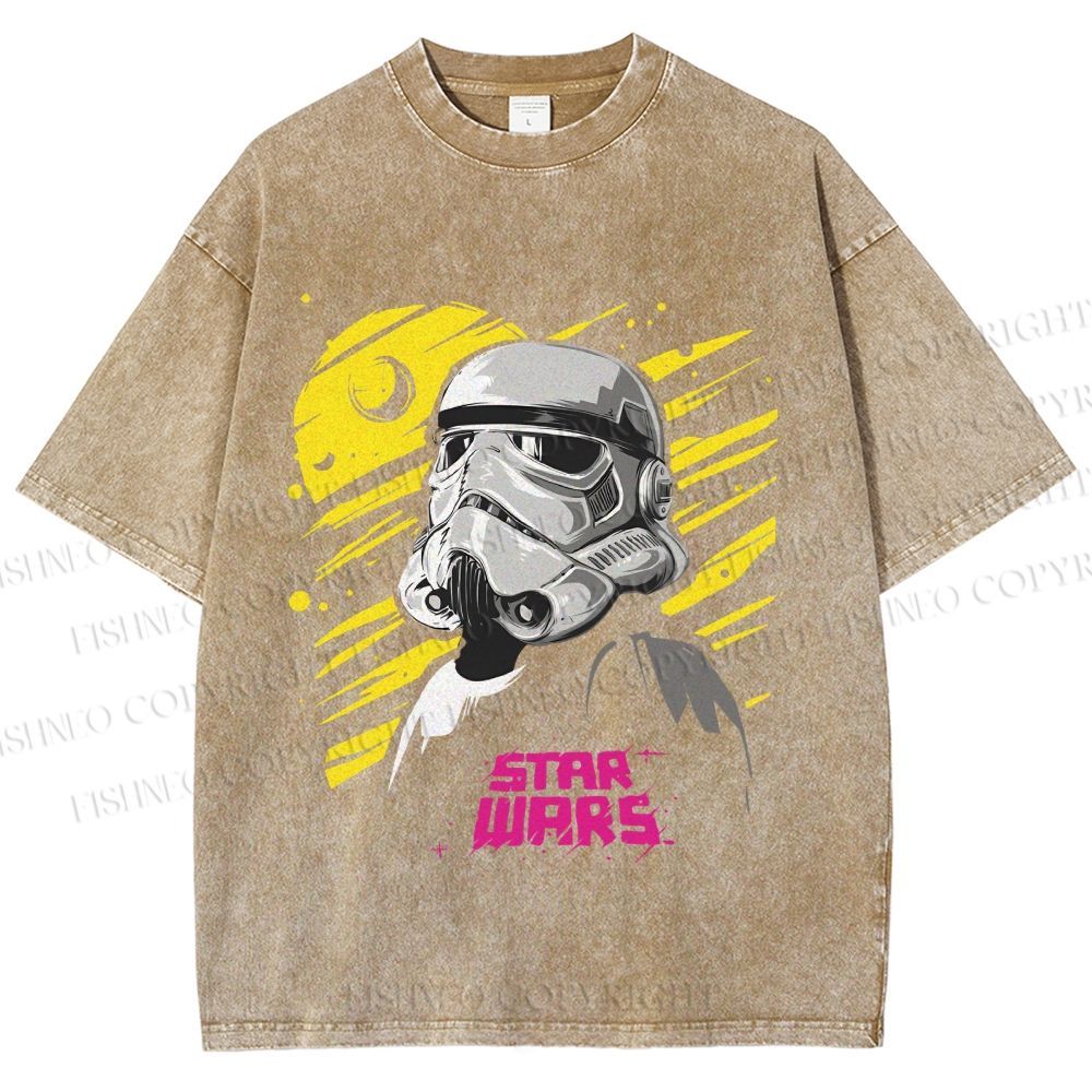 Unisex Star Wars Printed Washed Tee