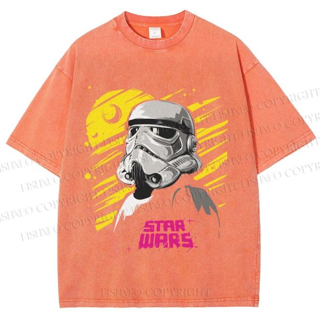 Unisex Star Wars Printed Washed Tee