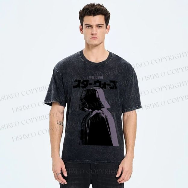 Unisex Star Wars Printed Washed Tee