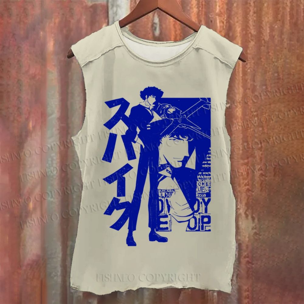 Vintage Japanese Cowboy Bebop Washed Tank Top
