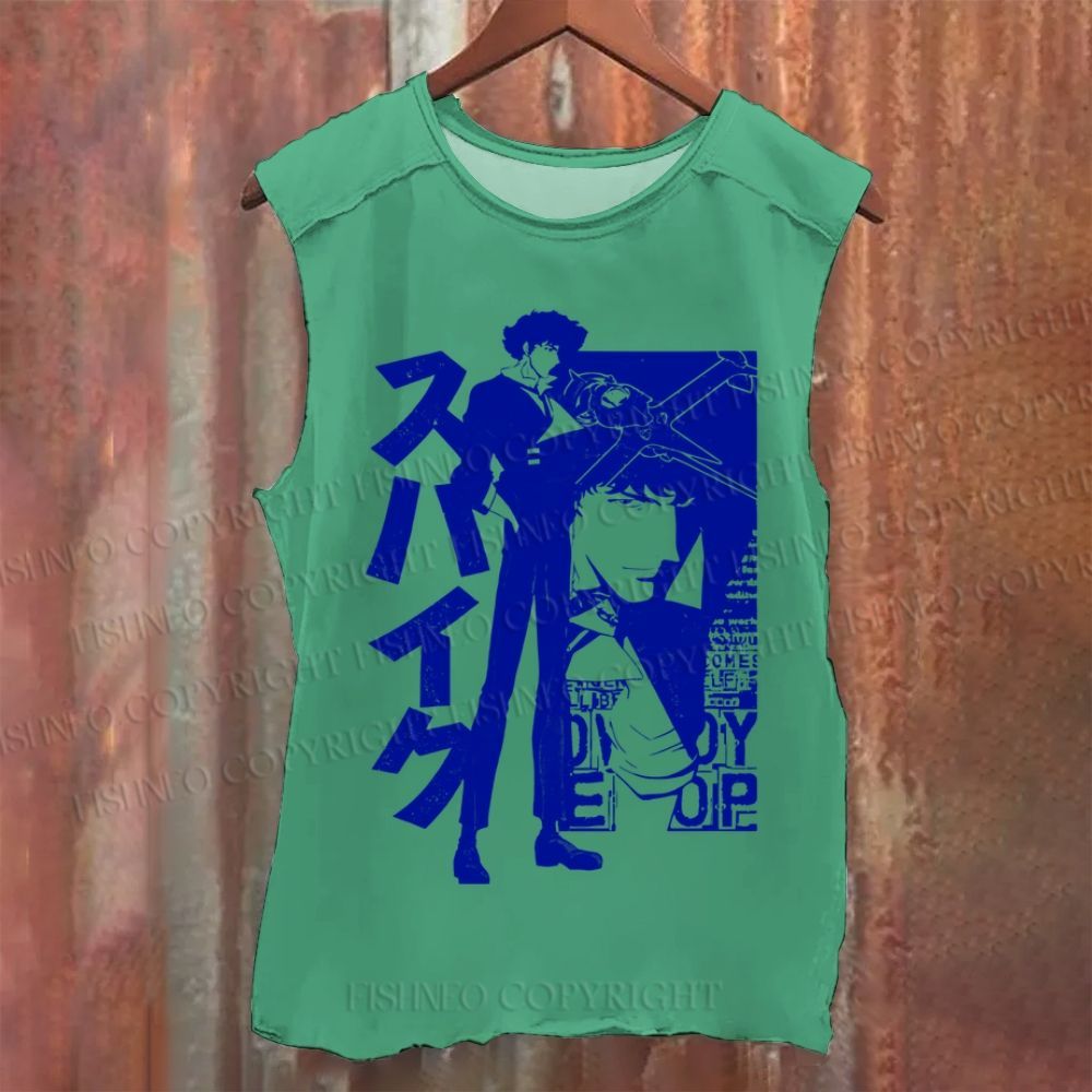 Vintage Japanese Cowboy Bebop Washed Tank Top