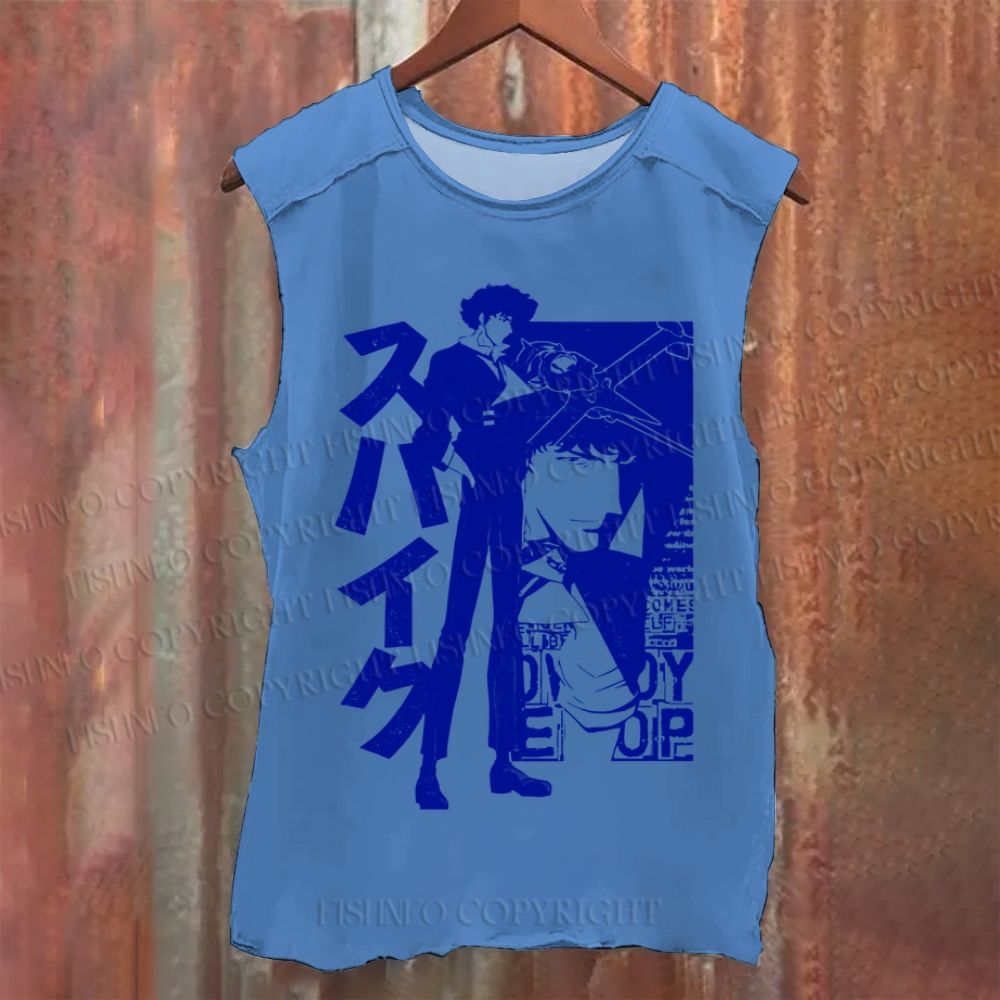 Vintage Japanese Cowboy Bebop Washed Tank Top