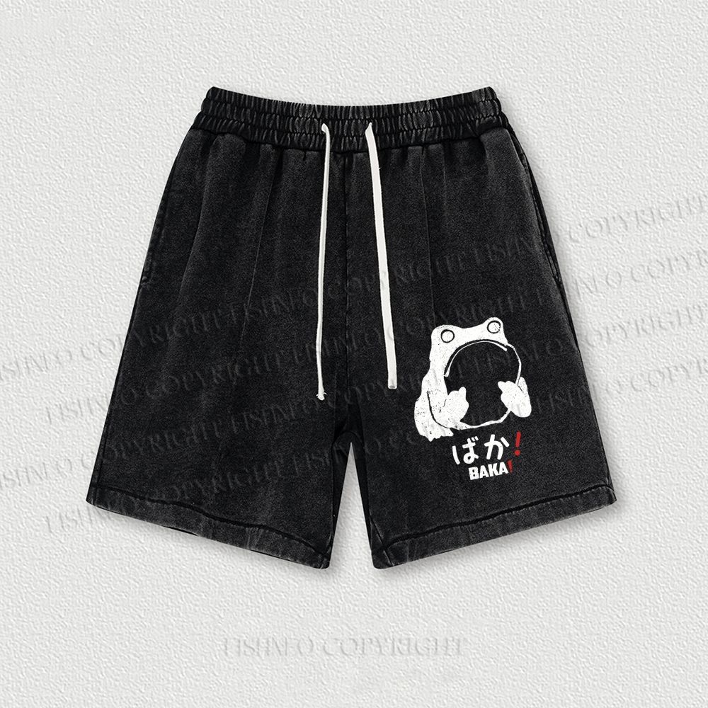 Stupid Frog Vintage Washed Vintage Shorts