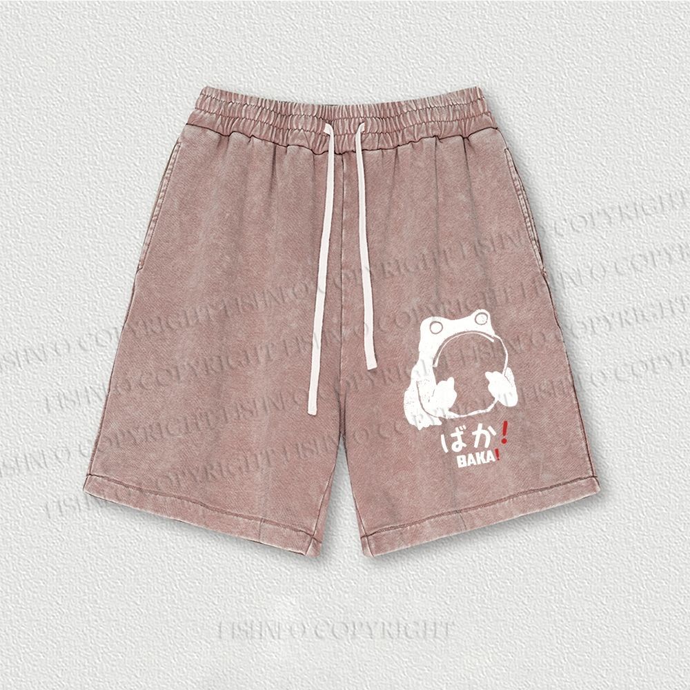 Stupid Frog Vintage Washed Vintage Shorts