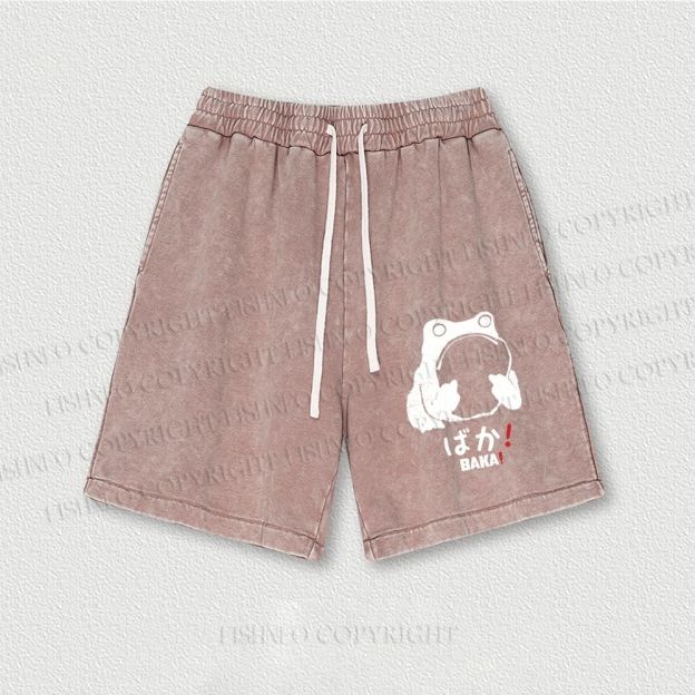 Stupid Frog Vintage Washed Vintage Shorts